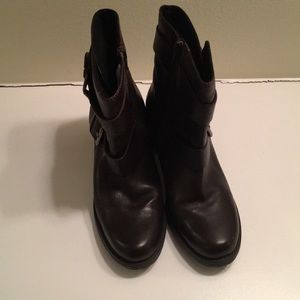 Clarke’s brown leather boots